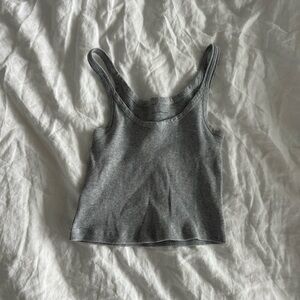 Brandy Melville Gray Crop Top